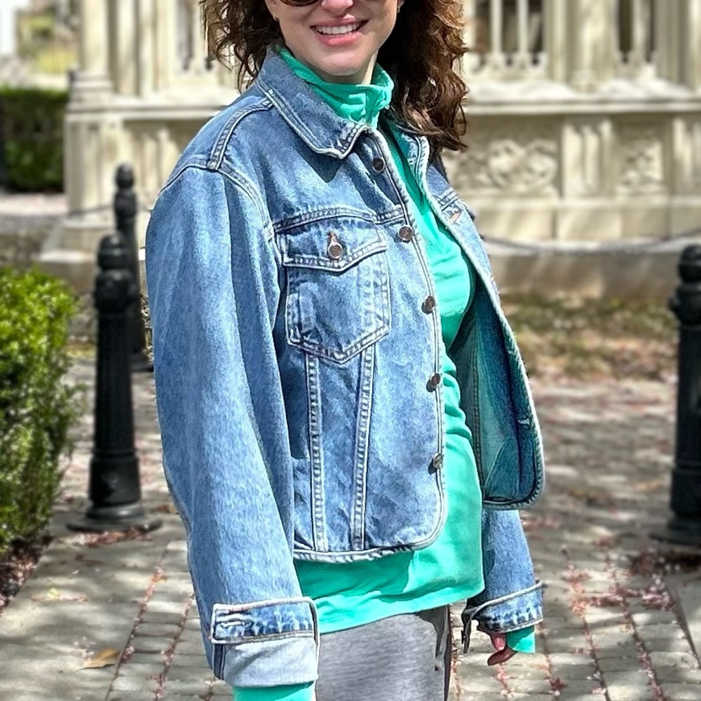Vintage 80s Genuine Road Rags Jean Jacket - 100% Cotton - Sz L - Picture 8 of 8